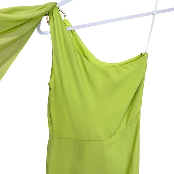 NEW Michael Costello x Revolve Robert Gown Citron Green Small - Picture 8 of 13